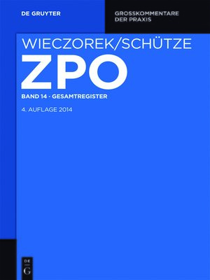 cover image of Gesamtregister